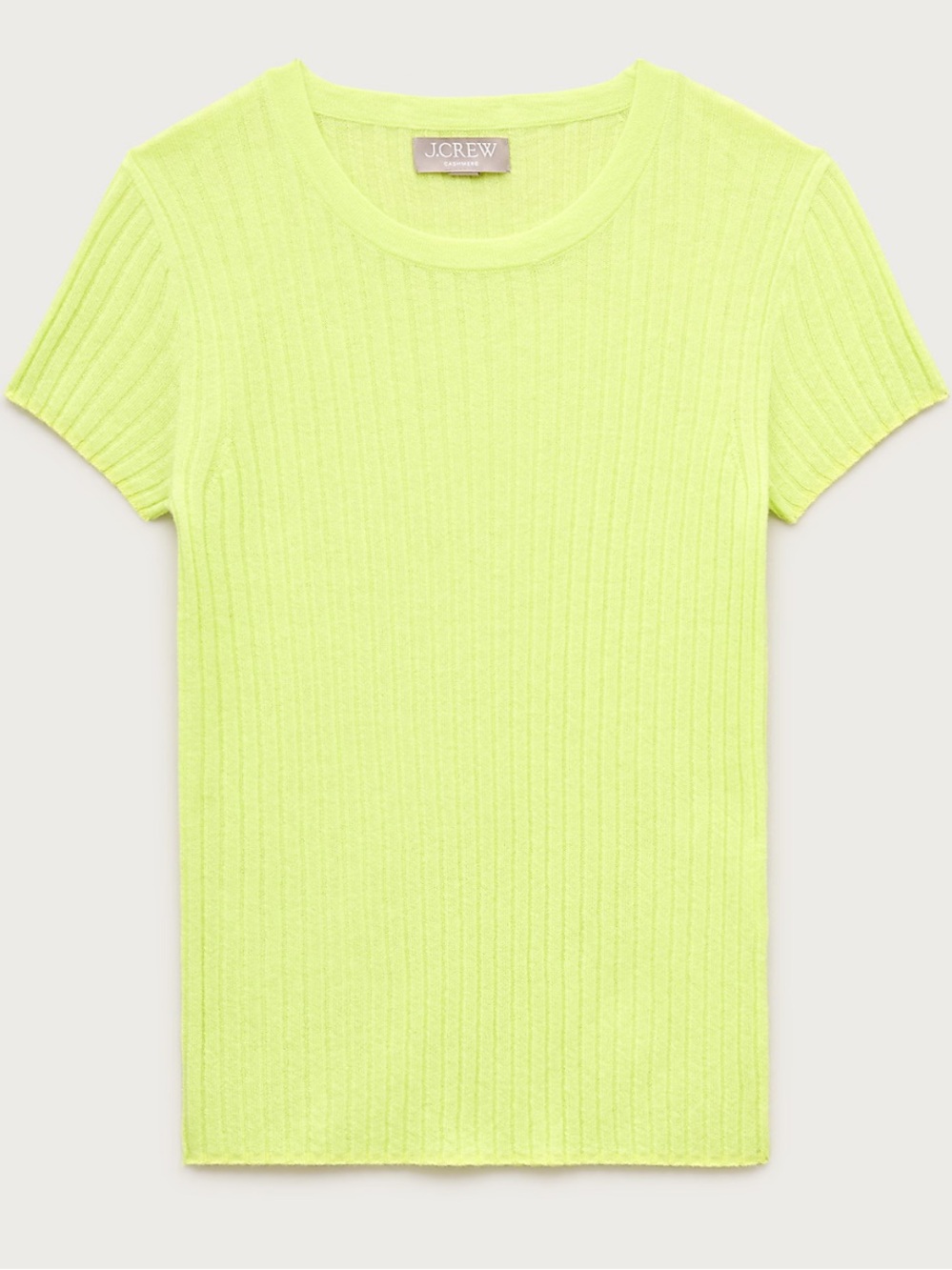 J. Crew Neon Cashmere Short-Sleeve Tee